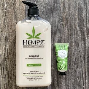 Hempz Original Herbal Body Moisturizer & Travel Size Aloe Hand & Body Cream